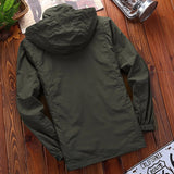 Mens Hooded Jacket Coats Male Baseball Pilot Bomber Jacket Hip Hop Streetwear Coat Fall Windbreaker Tactics Military Jacket Men