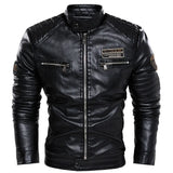 Men Fashion Leather Jacket Men Outerwear Leather Moto Jacket Trend Brand Men's New Clothing Streetwear Blazer Casual Jackets