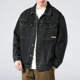 Men's Workwear Handsome Jacket Coat American Fashion Brand Jacket Denim Jacket New Simple Style Loose Versatile Men's Jacket