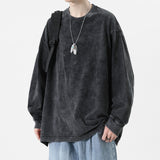 American Retro T Shirts Men Oversized T-shirt Women Loose Long Sleeve Shirt Vintage Hip Hop Y2K Style Men's Streetwear Plus Size