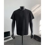 Men Slim Fit Ice Silk Cool Comfort Round Neck Plain Color Summer T Shirt Breathable Lightweight Soft Basic Undershirt Casual Tre