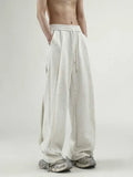 Wide Leg Sweatpants Men Oversize Gray Sports Pants Sportswear Casual Trousers Male Loose Korean Streetwear Hip Hop