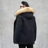 New Casual Winter Men's Down Jacket Fox Fur Men's Coat Coat Men Clothing  Coat  Winter Jackets  Mens Jacket    Men Jacket