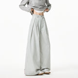 Summer Loose Wide Leg Striped Trousers Unisex High Street Fashion Trendy Casual Wear Oversize Streetwear Long Pants Lightweight