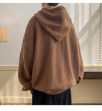 American style trend personalized trend lazy style for men and women hooded sweater loose and casual knit top for couples y2k