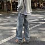 Y2K men and women hip-hop street curved knife washed jeans American spring and autumn couple trend loose retro casual pants