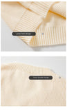 Knitted V-Neck Sweater Ribbed Neckline Not Easy To Deform Thick Warm Fashion Trend Crisp Shape Tall Thin Quality Fabric Skin