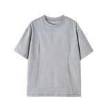 Summer Short Sleeved T-shirt Men Fashion Gray Black Casual T Shirt Men Streetwear Korean Loose Round Neck T Shirt Mens Top