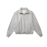 Mens Half Zip Pullover Collar Sports Jacket man Solid Color Casual Outdoor Fitness Lightweight Windbreaker Sportswear Active Top