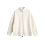 New Korean Fashion Men Cardigan Jacket Light Luxury Trendy Turtleneck Knit Zip-up Long Sleeve Sweater Coat High Quality Knitwear