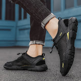 Fashionable casual shoes, plus-size casual mesh breathable shoes, lightweight, versatile and durable sandals, men's beach shoes