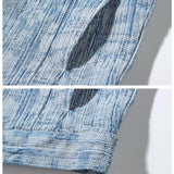 Spring Men Lapel Denim Coat Jacquard patter Fashion Washed denim jacket Motorcycle Jeans Jacket Hommes loose Cotton Casual Coats