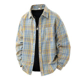 New Men's Casual Shirt Summer Fashion Korean Style Fashion Tops Spring and Autumn Single-breasted Splicing Thin Jacket