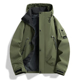 Men's Hooded Workwear Assault Jacket Couple's Outdoor Jacket Quality Casual Sports Windproof Waterproof Jacket