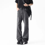 Summer High Street Men's Wear Denim Pants Wavy Trouser Cuffs Design Bootcut Jeans Male Clothing New Stylish 2025