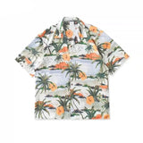 Retro Floral Shirts Men Casual Summer Japanese Hawaiian Stylish Harajuku Cool Handsome High Street Personal Camisas Masculinas