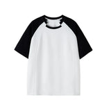 Summer Short Sleeved T-shirt Men White Casual T Shirt Men Streetwear Korean Loose Round Neck T Shirt Mens Top Plus Size 4XL