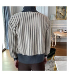 Light Mature Style Autumn Winter New Cardigan Men British Retro College Style Knitted Jacket Contrasting Suit Collar Sweater