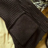 Autumn Winter New Trendy Sweaters Classic Retro Maillard Pullover Heavyweight Thickened Green Fruit Collar Versatile Cardigan