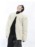 Autumn Cardigan Men Solid Baggy All-match Pockets Knitted Hip Hop Single Breasted Chic Japanese Style Advanced Handsome Harajuku