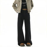 American Style Vintage Wide Leg Cargo Pants Men's Baggy Fashion High Street Overalls Coffee Streetwear Male Mopping Trousers