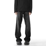 Mens Straight Leg Washed Classic Vintage Denim Jeans Comfort Fit Casual Fashion High Quality Durable Trendy Timeless Trousers