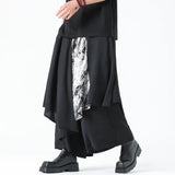 Men Casual Black Pants Men Irregular Style Trendy Japanese Pants Male Samurai Skirt Summer Bottoms Man Streetwear Trousers