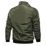 Solid Color High-quality New Jacket Men's Winter with Thick Cotton Casual Jacket Stand Collar Windproof Warm Men's Autumn Jacket