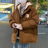 autumn and winter street fashion corduroy thick jacket for men and women couple personalized loose retro casual Harajuku