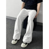 White Baggy Jeans Men Fashion Casual Straight Jeans Mens Streetwear Korean Loose Wide Leg Jeans Man Denim Trousers S-3XL