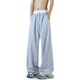 Summer Casual Pants Men Fashion Oversized Wide Leg Pants Men Streetwear Hip-hop Loose Plaid Pants Mens Trousers Large Size 4XL