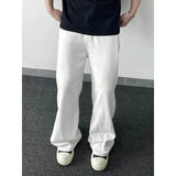 White Baggy Jeans Men Fashion Casual Straight Jeans Mens Streetwear Korean Loose Wide Leg Jeans Man Denim Trousers S-3XL