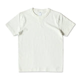 Heavy 300g Cotton T-shirt Men's Seamless Weaving Bamboo Cotton Short Sleeve Tee Tops Unisex Clean Fit Design Collar Undershirt