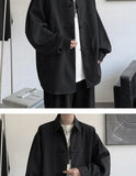 New Chinese Style Fold-button Shirt Men's Long-sleeved Hanfu Tang Suit Jacket Chinese Style Jacket Men's Fashion Tops Urban