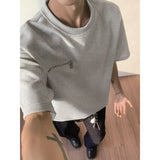 Summer Short Sleeved T-shirt Men White Casual T Shirt Men Streetwear Korean Loose Checkered Tshirt Mens Top Large Size 5XL