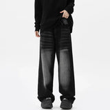 Men New Loose Denim Pants Male Fashion High Waist Casual Straight Wide Leg Trousers Hip Hop Baggy High Street Denim Long Pants