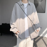 Autumn Japanese Style Oversized Harajuku Shirt Men Casual Loose Blouse Plus Size 5XL-M All Match Fashion Streetwear Male Clothes