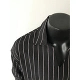 Men Slim Fit Striped Polo Collar T-Shirt Summer Casual Breathable Cotton Comfortable Fashion Tee Shirt Top Striped Mens Clothing