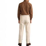 New Business Men Luxury Dropping Suit Pants Casual Solid Color Premium Dress Pants Commercial Parisian Button-down Style Trouser