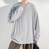 Spring Autumn Casual Long Sleeve T Shirts Men Loose Round Neck T-shirts Male Fashion Harajuku Korean Streetwear Tops Tees