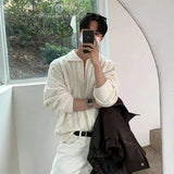 Diamond Graphics Textured Twist Zipper Men Cardigan Light Luxury Lapel Long Sleeve Sweater Coats Premium Quality Knitted Jackets