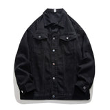 Spring Black Denim Jacket Men Casual Pocket Jackets Men Streetwear Hip-hop Loose Bomber Jacket Mens Cowboy Coat Plus Size 4XL