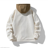 New Padded Jacket Men Winter Baseball Hoodie Wool Liner Jacket Men Hipster Workwear Street HipHop Top Fake Two Piece Casual