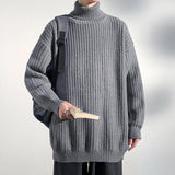 Sweater men 2025 New Men Knitwear Solid High Neck Sweater Soft Warm Comfortable Winter Pullover Fashion Casual Warm Sweater