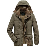 Men Outdoor Jacket Men New Hat Windbreakers Parka Waterproof Fleece Hooded Men's Coats Men's Leisure Velvet Thick Warm Coat