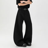 Spring New design dress pants Mens Loose Casual Baggy Flowy Soft Black Pleated Wide Leg Pants Men Luxury Designer Emo Clothing