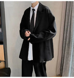 Men Blazers Loose Handsome Temper Fashion Students All-match Мужские Пиджаки Coats Male Outwear Suit Creativity Vintage Concise