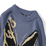 Spring Fashion Sweater Men's Butterfly Pattern Knitted Warm Top High-Quality Design Best-Selling Sweater For Male