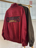 American Retro Trend College Style Patch Embroidered Lapel Jacket Men Women Fashion Loose Casual Versatile Jacket Trendy Tops