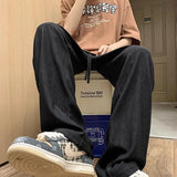 Men's Summer Straight Loose American High Street Ins Trendy Ice Silk Draped Wide-leg Casual Trousers